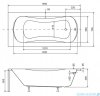 Besco Aria 160x70cm wanna prostokątna + obudowa + syfon #WAA-160-PA/#OAA-160-PA/19975